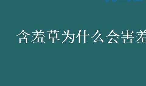 含羞草为什么会害羞 原因是什么？