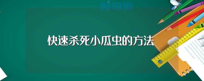 快速杀死小瓜虫方法？